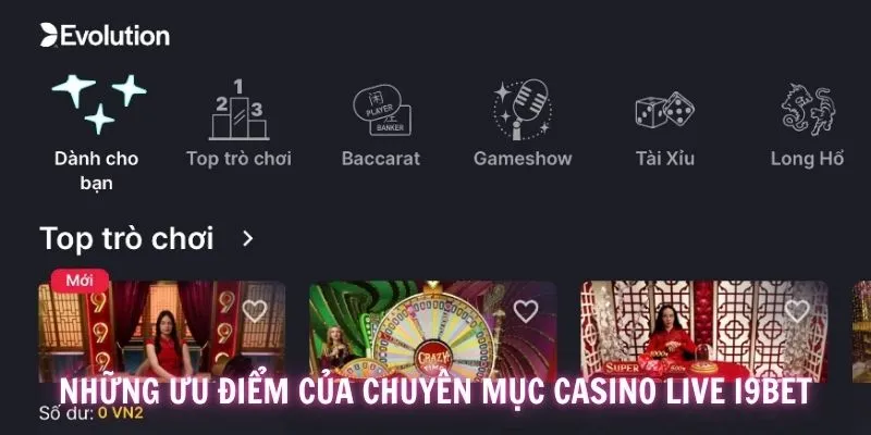 Tất cả game Roulette, Baccarat, … đều được quay từ các Casino quốc tế