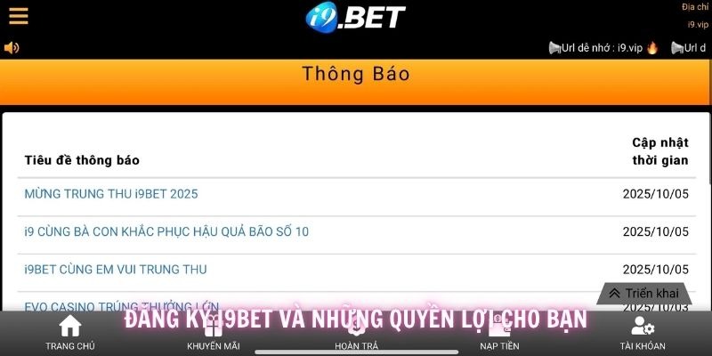 Những lợi thế điển hình khi bạn mở tài khoản giải trí i9BET