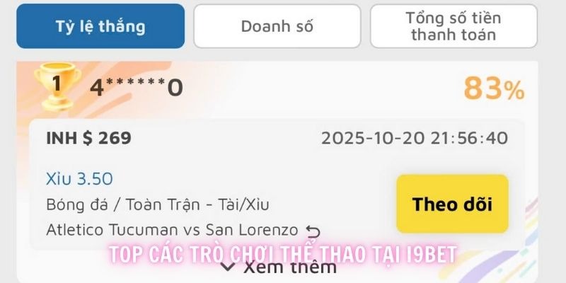 Thể thao i9BET là chuyên mục giải trí quốc dân với triệu người trải nghiệm