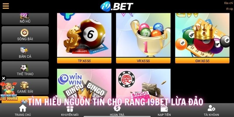 Các thông tin tố cáo i9BET liên tục xuất hiện mỗi ngày